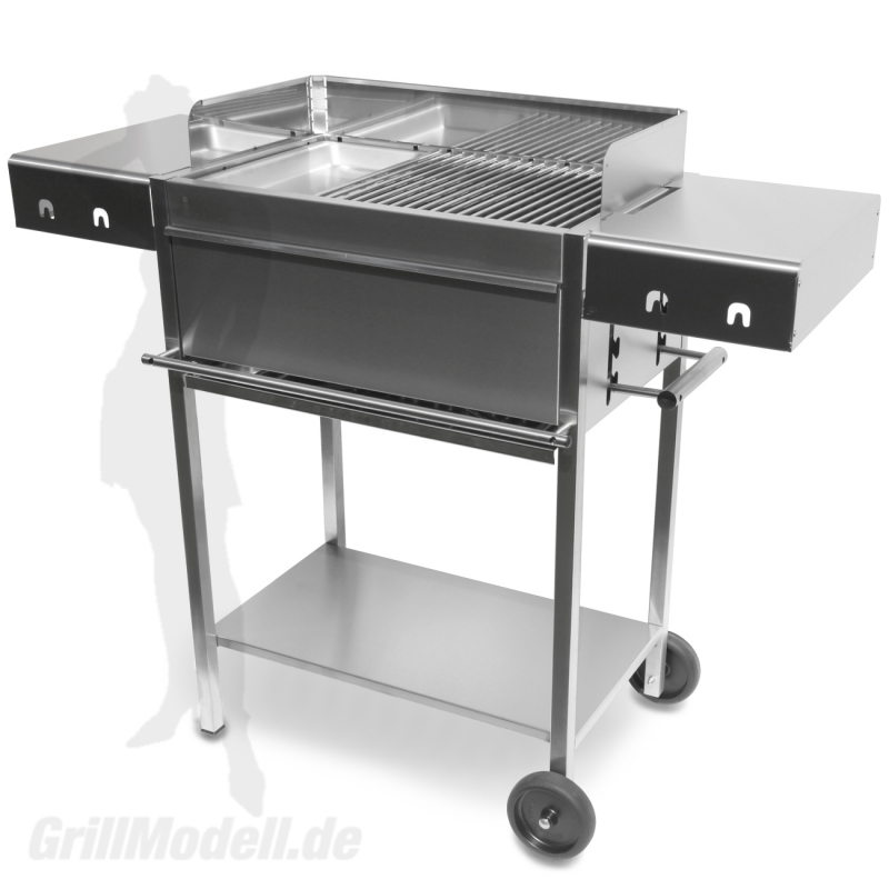 Edelstahlgrill - Holzkohlegrill - EDELstar L Gourmet - Bausatz